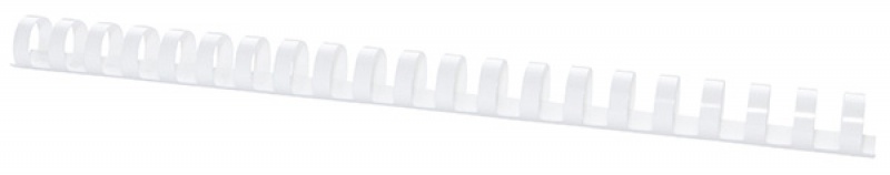 Пружина пластикова біла d-19мм OFFICE PRODUCTS 20241915-14, 100 шт/уп